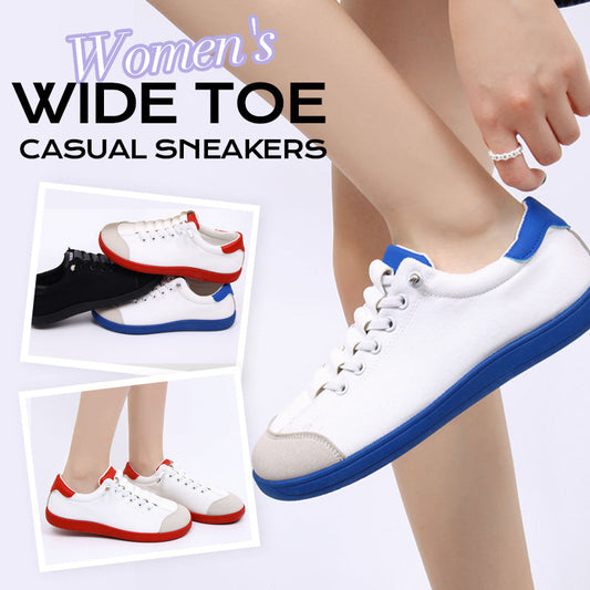 ⏰ Now only 50% off!✨Hot Sale✨Women's Wide Toe Casual Sneakers