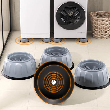 🏡 LIMITED TIME - BUY 2 GET 1 FREE! ✨ Non-Vibration Washing Machine Support - Noise Reducing Pads with Stabilizing Base for Quiet Operation & Floor Protection 🧼🔇