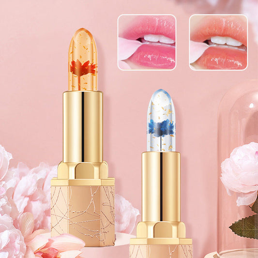 👄BUY 1 GET 1 FREE👄Crystal Flower Temperature Color Change Jelly Lipstick