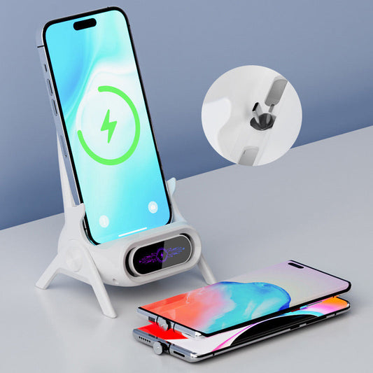 ⚡Wireless Fast Charger Phone Stand | Year-End Mega Upgrade Launch | Qi-Certified for Phone & Earbuds, Adjustable Viewing Angle | All-in-One Desk Organizer 🚀✨