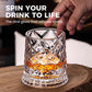 🔥360° Rotating Whiskey Glass Tumbler