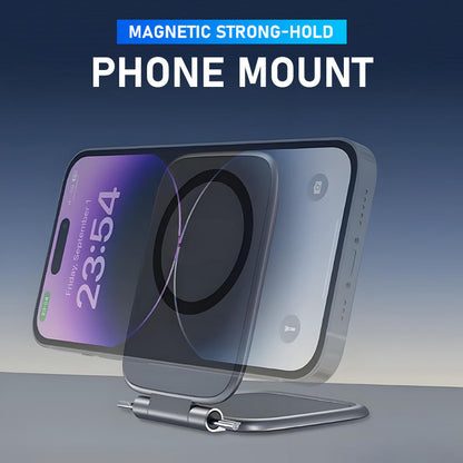 📢📢50% OFF !!!⏰Magnetic Strong-Hold Phone Mount—Sticks Like a Magnet, Stands Like a Rock!📱⚡