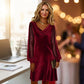 🔥HOT SALE - 💃🏻Women’s Elegant Cowl Neck Knee-Length Sheath Dress
