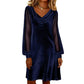 🔥HOT SALE - 💃🏻Women’s Elegant Cowl Neck Knee-Length Sheath Dress
