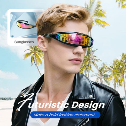 🤍 2026 Minimalist Design | Lightweight Shield Sunglasses | Full Protection, Bold Look 🛡️【LIMITED OFFER】