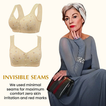 👙 No More Twisting! ✨ Front Button Bra – Clip in the Front, Comfort All Day. 🎀