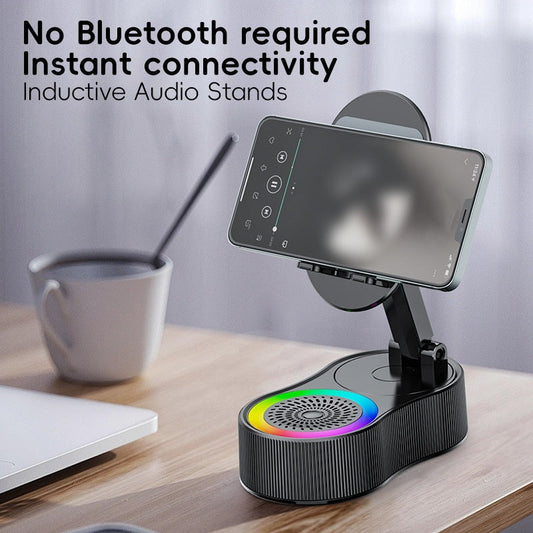 3-in-1 RGB Light Speaker Phone Stand