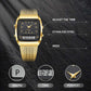 ⌚ LIMITED-TIME 50% OFF! 💥 Retro Style Square Face Multifunction Watch – Dual Display, Zinc Alloy, Stainless Steel ✨