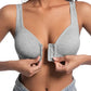 ❤️Adjustable Front Closure Push-Up Bra Wire-Free, Seamless & Side Support for Daily Wear