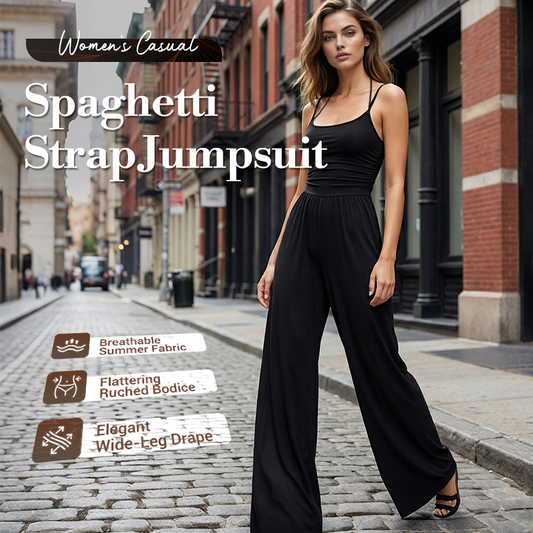 📢📢50% OFF !!!⏰Women's Casual Spaghetti Strap Jumpsuit