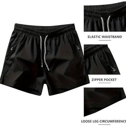 ⏳LAST DAY SALE 50% OFF !!📢Men's Quick-Dry Athletic Shorts with Zipper Pockets