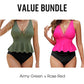 Women's Peplum Tankini Set with Bottom