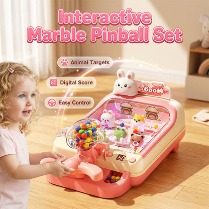 Interactive Children's Marble Pinball Toy Set