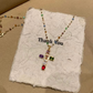 ⏳Time-Limited Special⏰Colorful Rhinestone Cross Pendant Necklaces