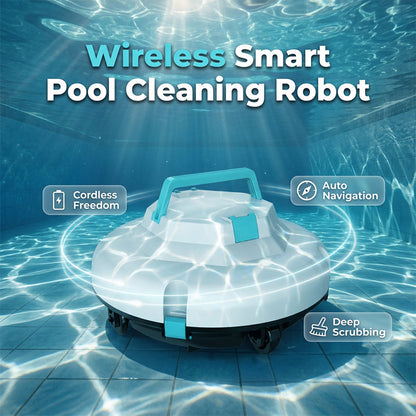 🤖New arrival 58% OFF!🌊Pool Cleaning Robot | Cordless · Powerful Suction · Smart Navigation · One-Touch Start · Easy-to-Remove Filter Basket🏖️