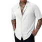 🔥New Hot Selling❤️‍🔥Men's Hollow-Out Short Sleeve Button Shirt