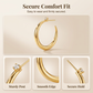 💫50% OFF NOW✨Women's Chic Tapered C‑Shaped Hoop Earrings‑Light‑Weight Daily Jewelry
