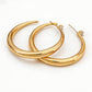 💫50% OFF NOW✨Women's Chic Tapered C‑Shaped Hoop Earrings‑Light‑Weight Daily Jewelry