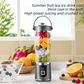 🍹🔋 Portable USB blender – wireless, 10-blade, crushes ice & fruits instantly!