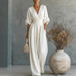 ⌛50% Off💟Women's V-Neck High Waist Wide Leg Jumpsuit
