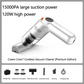 🔥🔋High-Power Cordless Vacuum Cleaner Kit for Car💨
