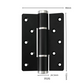 Auto-Closing Hydraulic Invisible Door Hinge