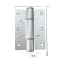 Auto-Closing Hydraulic Invisible Door Hinge