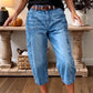 👖 50% RABATT! 🌸 Women's Casual Stretchy Cropped Denim Pants – Comfortable & versatile – Perfect for casual days, summer outings or office chic – breathable and stylish ✨🌿