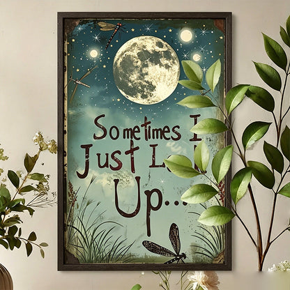 ⏳ Limited time 50% off! 💥Retro Moon and Dragonfly Wooden Wall Art Decor