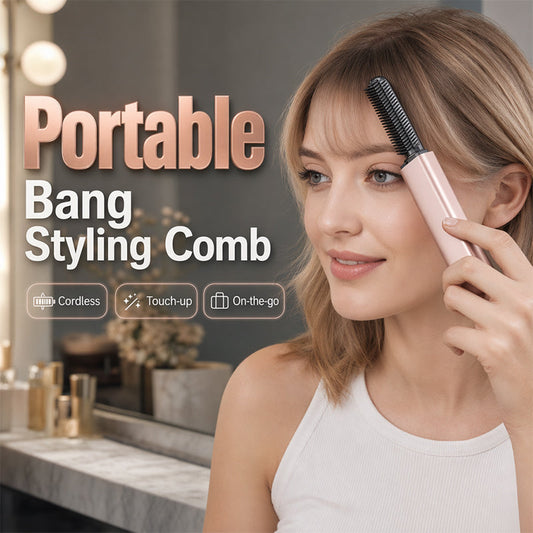 ✨Portable Wireless Mini Hair Styler with Comb – More Volume & A Naturally Full Look