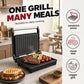 🍳 Electric Sandwich Maker with Ribbed Nonstick Grill Plates