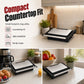 🍳 Electric Sandwich Maker with Ribbed Nonstick Grill Plates