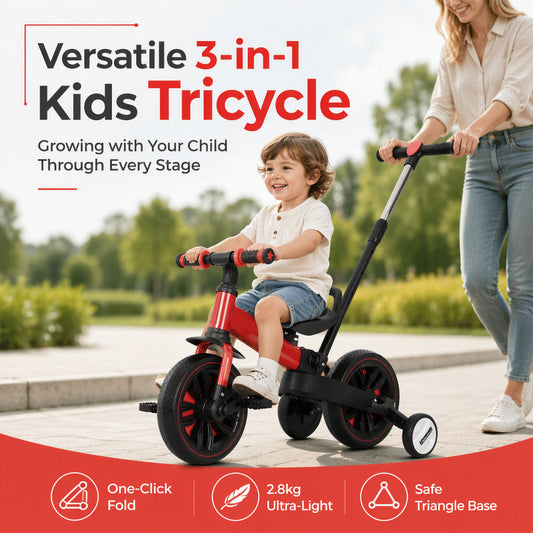 🎁2026 New Arrivals 50% OFF💥3-in-1 Tricycle & Balance Bike for Kids – Playful, Stable & Adaptable 👶✨
