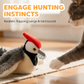 Electric Plush Cat Teaser Toy with Sounds