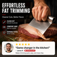 🥩 Ergonomic Curved Meat Scraper for Fat & Fascia Removal