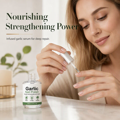 Garlic Nail Polish for Strengthening Brittle Damaged Nails
