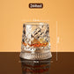 🥃🔥 50% OFF! 360° Rotating Whiskey Glass Tumbler – Smooth Swivel Base, Crystal Clear Glass, Heavy Bottom for Balanced Sipping ✨