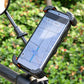 📱 Bike mount with shock absorption – 4-axis, mechanical lock, one-handed operation. Perfect for e-bikes! 🚴‍♂️🔒
