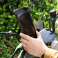 📱 Bike mount with shock absorption – 4-axis, mechanical lock, one-handed operation. Perfect for e-bikes! 🚴‍♂️🔒