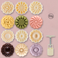 📢📢50% OFF !! ⏰Hand Press Mooncake Mold Set