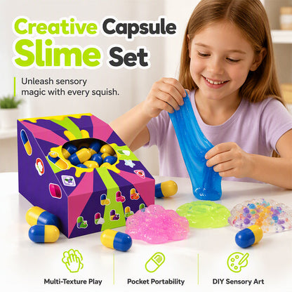 Capsule Slime Sensory Toy for Kids and Adults