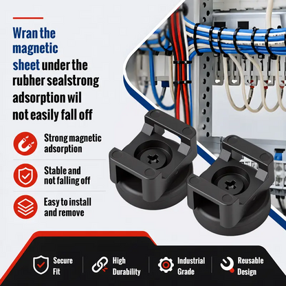 Heavy-Duty Magnetic Cable Tie Mounts