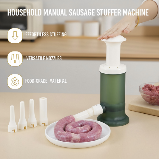 🌭 Manual Sausage Stuffer | 4 Tubes