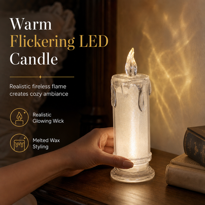 ⏳Limited-time 50% off⏰Glowing LED Electronic Candle Night Light🕯️💡