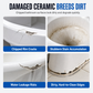 🚽50% OFF NOW! White Toilet Porcelain Repair Cream – Waterproof Chip Scratch Repair Paste, Restore Ceramic Sink Bathtub & Tile Surface