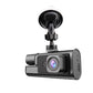 🚗 Triple Camera Dash Cam: 1080P Full HD, Front/Interior/Rear, Night Vision, G-Sensor, Parking Mode