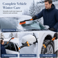 Extendable Car Snow Shovel with Snow Brush & Scraper