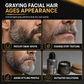 🧔50% OFF NOW! Men's Natural Black Beard Dye Cream – Gentle Charcoal Beard Blackening Cream, Gray Beard Coverage, Nourishing Formula with Application Brush for Home Use