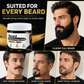 🧔50% OFF NOW! Men's Natural Black Beard Dye Cream – Gentle Charcoal Beard Blackening Cream, Gray Beard Coverage, Nourishing Formula with Application Brush for Home Use