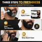 🧔50% OFF NOW! Men's Natural Black Beard Dye Cream – Gentle Charcoal Beard Blackening Cream, Gray Beard Coverage, Nourishing Formula with Application Brush for Home Use